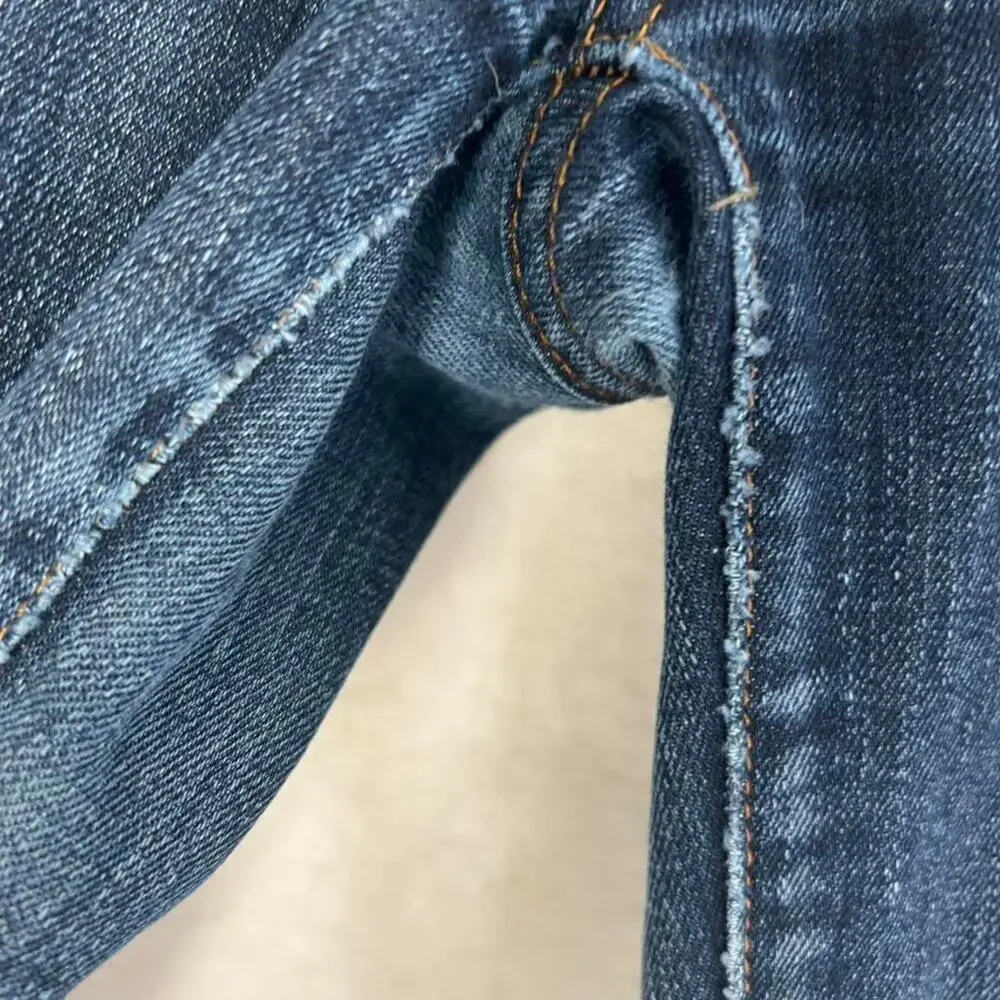 J.Crew Midrise Toothpick Jeans Womens 28 Regular‎ Dark Wash Skinny Denim Indigo